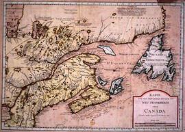 Karte von dem Ostlichen-Stucke von Neu Frankreich oder Canada