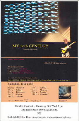 My 20th century multimedia concert : music/video/theatre : [poster]