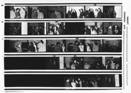 Contact sheet of photographs of unidentified people at a reception