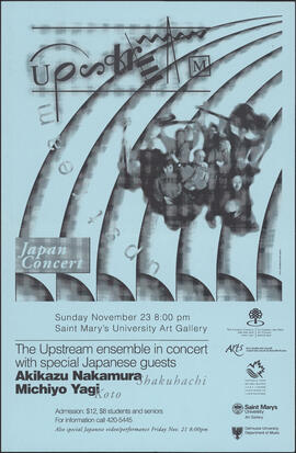 The Upstream ensemble in concert with special Japanese guests Akikazu Nakamura and Michiyo Yagi :...