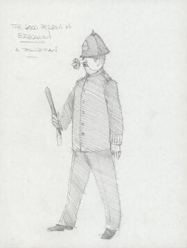 Costume design for a policeman