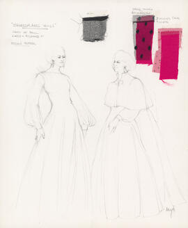 Costume design for lady at ball, Lady Richard II