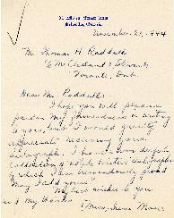 Correspondence between Thomas Head Raddall and Irene Moore