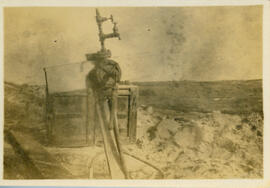 Photograph of the first well at the extended wireless station on Sable Island