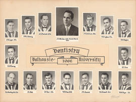 Photographic collage of the Dalhousie University dentistry class of 1962