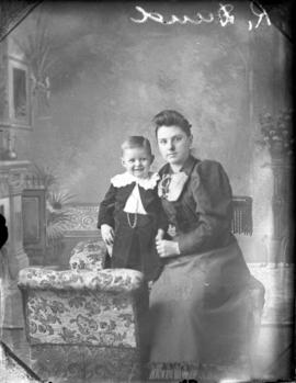 Photograph of Mrs. R. Daud and her child