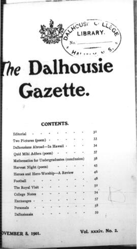 The Dalhousie Gazette, Volume 34, Issue 2