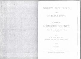 Poverty superseded : a new political economy. A paper of economic science : [facsimile]