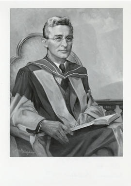 Photograph of a painting of Dr. Carleton Wellesley Stanley