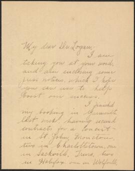 Letter from Edna F. Anderson to John Logan