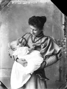 Photograph of Mrs. Bowman and baby