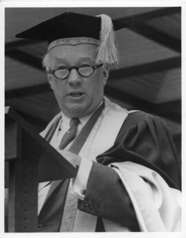 Photograph and photographic negative of President Henry Hicks, Dalhousie University