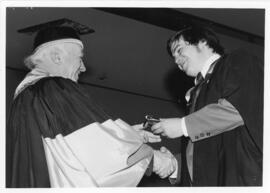 Photograph of Henry Hicks and Oldric Noel Clarke at the 1970 Law Convocation