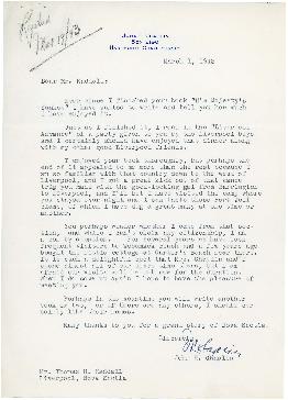 Correspondence between Thomas Head Raddall and John H. Chaplin