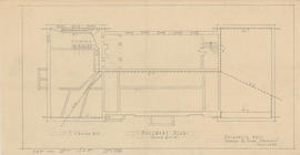 Technical drawing of the basement plan of a Dalhousie arts building