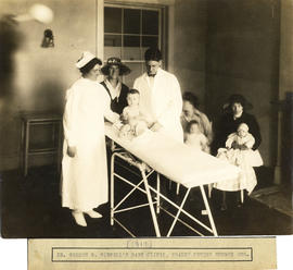 Photograph of Dr. Gordon B. Wiswell's Baby Clinic, Health Centre No. 1