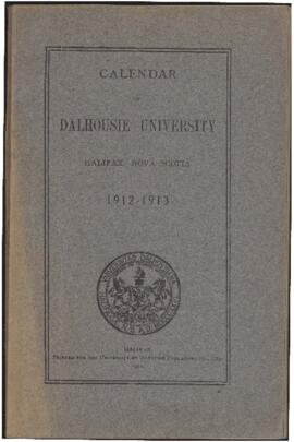 Calendar of Dalhousie University, Halifax, Nova Scotia : 1912-1913