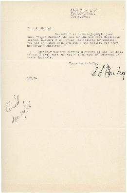 Correspondence between Thomas Head Raddall and S.S. Bailey