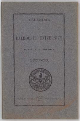 Calendar of Dalhousie University, Halifax, Nova Scotia : 1907-1908