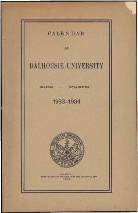 Calendar of Dalhousie University, Halifax, Nova Scotia : 1933-1934