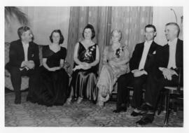 Photograph and a photographic negative of the Convocation Ball