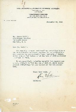 Correspondence between Thomas Head Raddall and Crowell-Collier Publishing Company