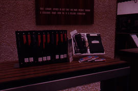 Photograph of the W.K. Kellogg Health Science Library binders