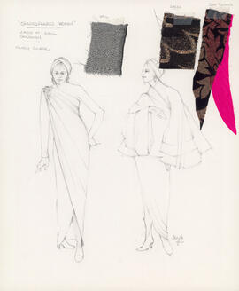 Costume design for lady at ball, Charmion