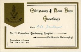 Christmas card from Lt. Col. John Stewart