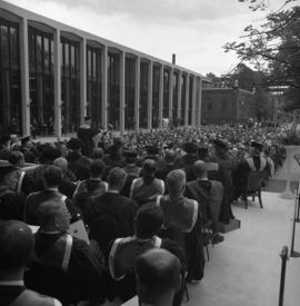 Photograph of the Dalhousie medical centennial convocation ceremony