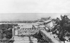 "Cabrero" breakwater and "Tenaza" Fortress in Cartagena, Columbia