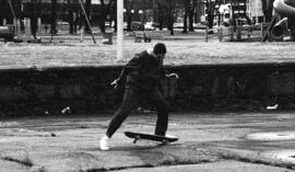 Photograph of skateboarding at the Bowl in the Halifax Commons