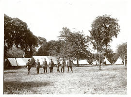 Photograph of Dr. John Stewart with some of his officers