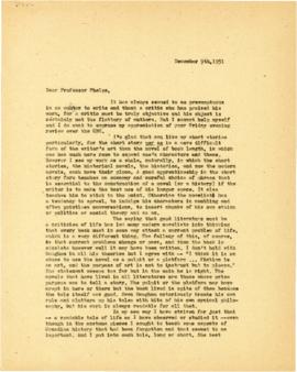 Correspondence between Thomas Head Raddall and A.E. Phelps