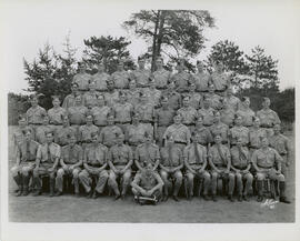 Photograph of members of the 5th Regiment, stationed at Petawawa in August 1940