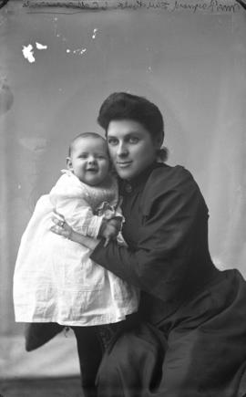 Photograph of Mrs. Raymond Dan and baby