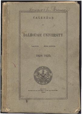 Calendar of Dalhousie University, Halifax, Nova Scotia : 1924-1925