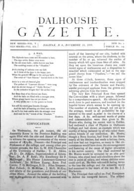 Dalhousie Gazette, Volume 12, Issue 1