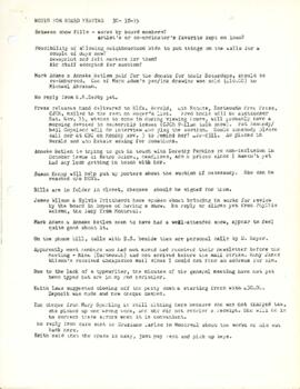 Notes from a board meeting held on October 30, 1975