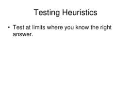 Testing heuristics : [PowerPoint presentation]