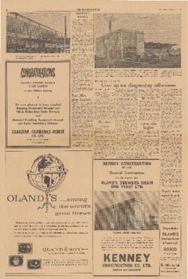 Newspaper clipping on the history of Oland Breweries in  Halifax, Nova Scotia