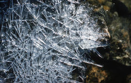 Photograph of ice in a stream in Cape Dorset, Northwest Territories