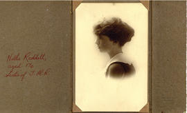 Portrait of Nellie Raddall, aged 17