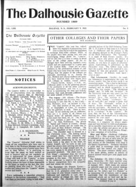 The Dalhousie Gazette, Volume 53, Issue 5