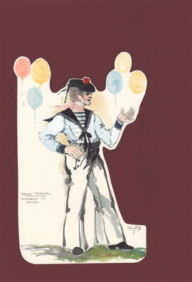 Costume design for Peterbono as a sailor