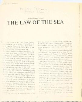 Report from Caracas : the Law of the Sea by Elisabeth Mann Borgese