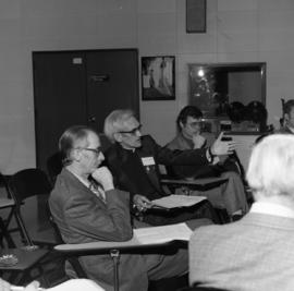 Photograph taken at a meeting at the Dalhousie Arts Centre