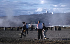 Photograph of people playing a game in Frobisher Bay, Northwest Territories