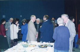 Photograph of guests at Charles Armour's retirement party