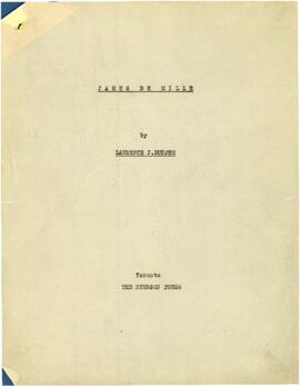 James De Mille : [manuscript] / by Lawrence J. Burpee
